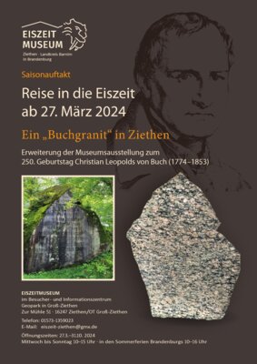 Erleben Sie im Eiszeitmuseum Ziethen ab 27. März 2024 die Geowissenschaften hautnah! Entdecken Sie die Beiträge von Leopold von Buch und interaktive Ausstellungen.