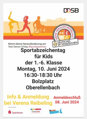 SAVE THE DATE: SVO Sportabzeichentag für Kids
