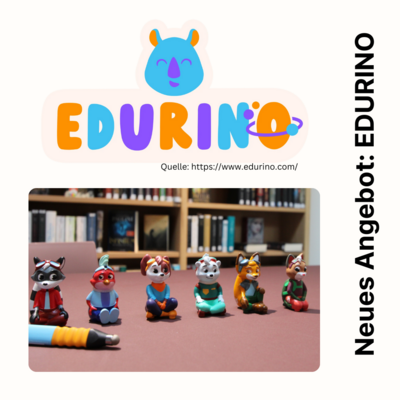 Vorschaubild zur Meldung: Neues Angebot in der Bibliothek: EDURINO