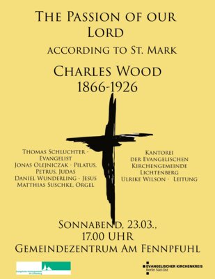 23.03., 17.00 Uhr Chorkonzert Charles Wood 