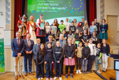Foto zu Meldung: Wettbewerb „Europäische Spuren in der Lausitz“ mit Festakt im Stadthaus Cottbus beendet