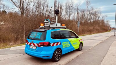 Meldung: Einwohnerinformation - Landkreis Bautzen Messfahrzeug im Einsatz - Projekt Digitale Integrationsplattform für Staßendaten (DIS)