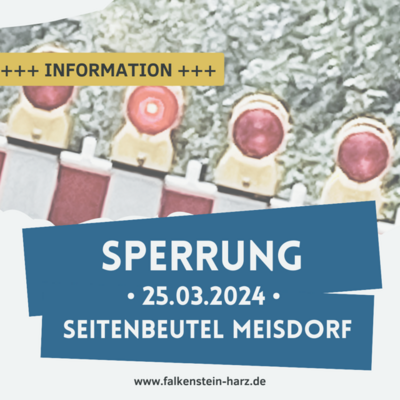 Bild Sperrung Meisdorf 25.03.2024 (Bild vergrößern)