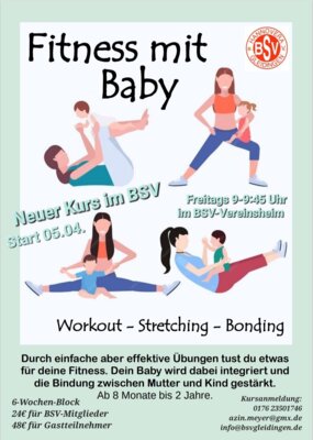Neuer Kurs beim BSV - 'Fitness mit Baby'