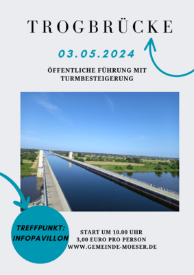Vorschaubild zur Meldung: Trogbrücke - Öffentliche Führung im Mai geplant