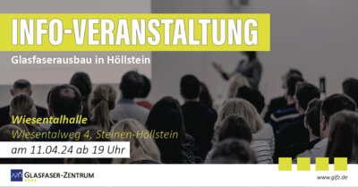Info-Veranstaltung zum Glasfaserausbau in Höllstein am 11. April (Bild vergrößern)