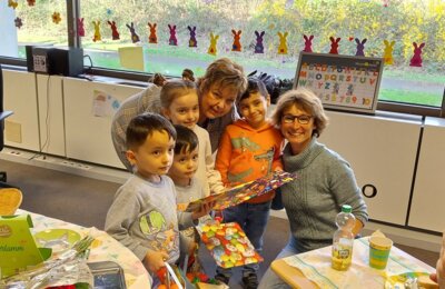 Osterfeier für die Kinder der Sprach-, Lese- und Schreibförderung (Bild vergrößern)