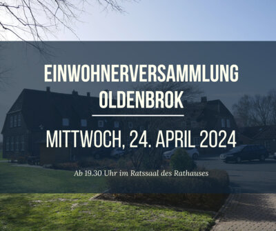 Link zu: Einwohnerversammlung in Oldenbrok