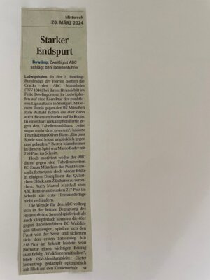 Starker Endspurt (Bild vergrößern)