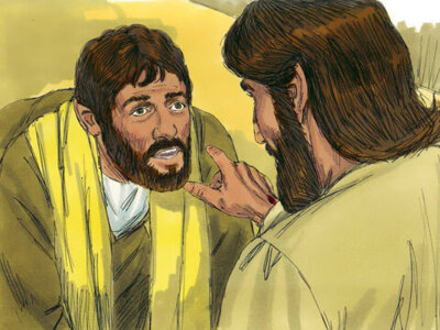 Jesus und Thomas (von www.freebibleimages.com)