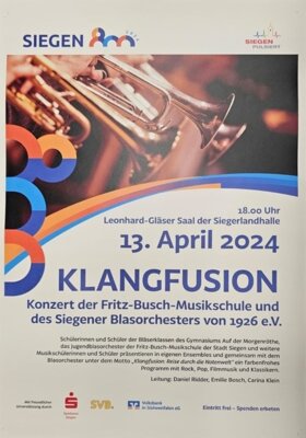 Meldung: Klangfusion - Konzert mit der Fritz-Busch-Musikschule