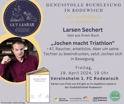 Meldung: GutlesBAR mit Larsen Sechert am 19. April um 19 Uhr im Vereinsheim des 1. FC Rodewisch