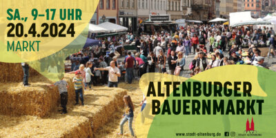 Bauernmarkt am 20. April: Blumenmeer vorm Rathaus (Bild vergrößern)