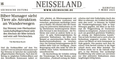 Meldung: Biber-Manager sieht Tiere als Attraktion an Wanderwegen