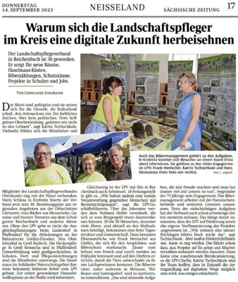 Meldung: Warum sich die Landschaftspfleger im Kreis eine digitale Zukunft herbeisehnen