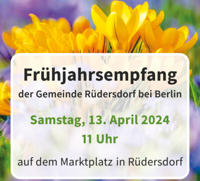 Frühlingsempfang der Gemeinde im Rahmen des Frühlingsmarktes