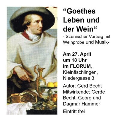 Foto zur Meldung: Goethes Leben und der Wein