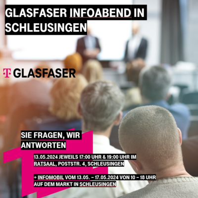 Glasfaser Infoabend in Schleusingen (Bild vergrößern)