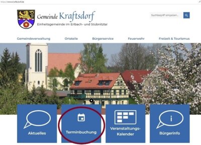 Neue digitale Leistung im Einwohnermeldeamt Kraftsdorf – Terminbuchung ab sofort Online möglich (Bild vergrößern)