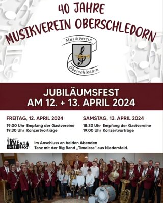 Link to: 40-jähriges Jubiläum des Musikverein Oberschledorn