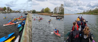Kanuten und Drachenbootsportler starten mit dem ANPADDELN in die Saison (Bild vergrößern)