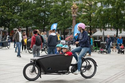 Foto zur Meldung: Schon mal E-Lastenrad gefahren? Die Cargobike Roadshow kommt nach Cremlingen