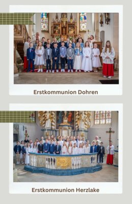 Link to: Rückblick Erstkommunionfeiern Herzlake und Dohren