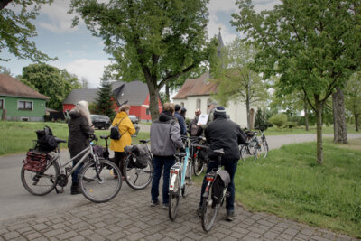 Rad-Exkursion auf dem „Grauen Langohr“ Rundweg um Hohenprießnitz (Bild vergrößern)