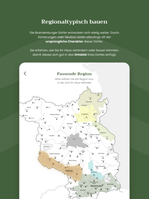 Vorschaubild zur Meldung: Dorf-App Baukultur als virtueller Experimentierkasten für regionaltypisches Bauen in Brandenburg