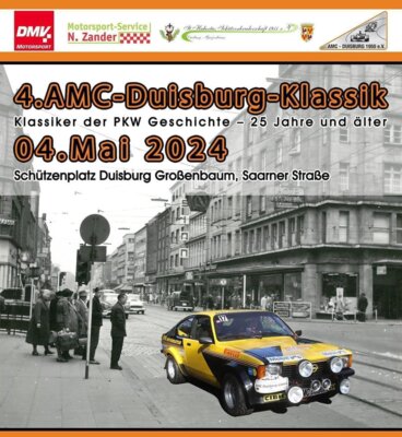 Meldung: 4. Oldtimerrallye AMC-Duisburg-Klassik am 4. Mai 2024
