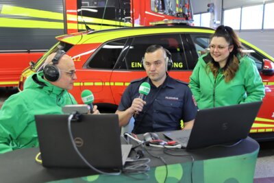 Radio PSR macht sich für Auerbachs Feuerwehr stark (Bild vergrößern)