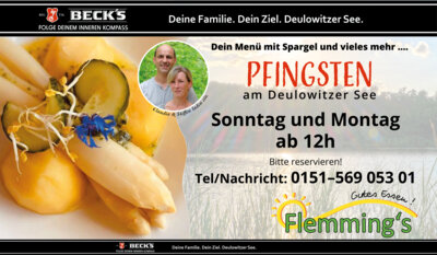 Pfingstsonntag & Pfingstmontag - Familientag - Am Deulowitzer See - Flemmings Gasthaus