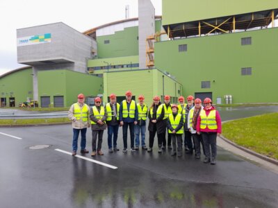 Besuch des BuHV in der Müllverbrennungsanlage Zella-Mehlis