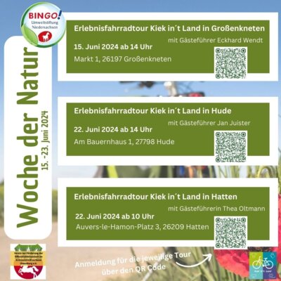 Meldung: Kiek in`t Land Touren zur Woche der Natur in Niedersachsen
