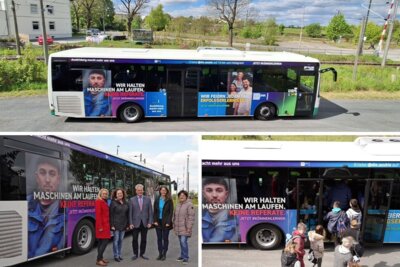IHK-Bus wird am BSZ eingeweiht und unternimmt Jungfernfahrt zum Speed-Dating für Berufsausbildungen (Bild vergrößern)