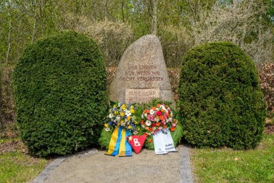 Gedenkstein  am ehemaligen Außenlager des Konzentrationslagers Neuengamme in Schandelah-Wohld. Foto: Frank Schildener