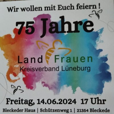 Meldung: 75. Jahre Kreisverband Lüneburg
