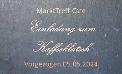 Kaffeeklatsch im MarktTreff-Café vorgezogen (Bild vergrößern)