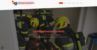 Neue Website der Partner-Feuerwehr Köflach (Bild vergrößern)