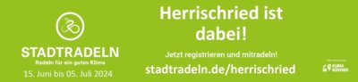 Vorschaubild zur Meldung: Stadtradeln 2024 - 15. Juni bis 05. Juli 2024 - Herrischried ist wieder dabei!