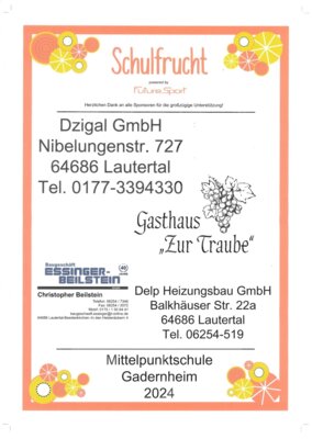 Schulfrucht, eine tolle Sache! (Bild vergrößern)