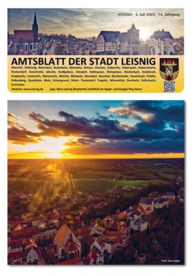 Vorschaubild zur Meldung: Amtsblatt Online 07/2025