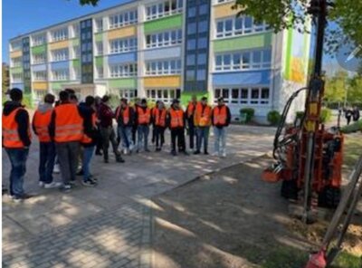 Meldung: Besuch der Baugrunduntersuchung an der Oberschule-Friesack