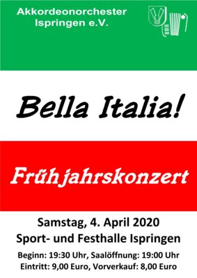 Bella Italia – wegen Corona mehrfach ausgefallen ! (Bild vergrößern)
