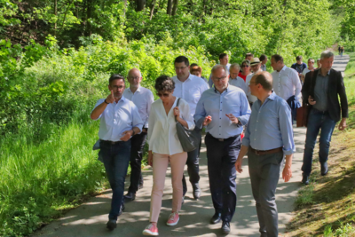 Minister besichtigte Gartenschau-Areal (Bild vergrößern)