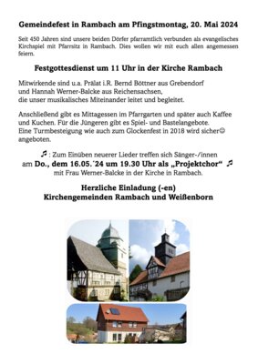 Gemeindefest in Rambach