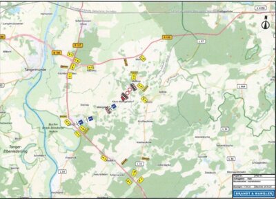Meldung: Baumaßnahmen/Vollsperrung zwischen Klein-Mangelsdorf und Melkow