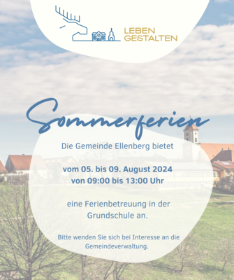Ferienbetreuung in den Sommerferien (Bild vergrößern)