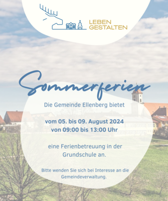 Link zu: Ferienbetreuung in den Sommerferien