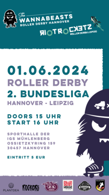 Roller Derby: Saisonstart in Hannover am 1. Juni